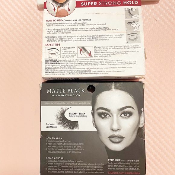 3 for $10 🛍️ Kiss Cosmetics Lash Couture Faux Mink Matte Black Lashes & Glue NEW - Picture 5 of 5